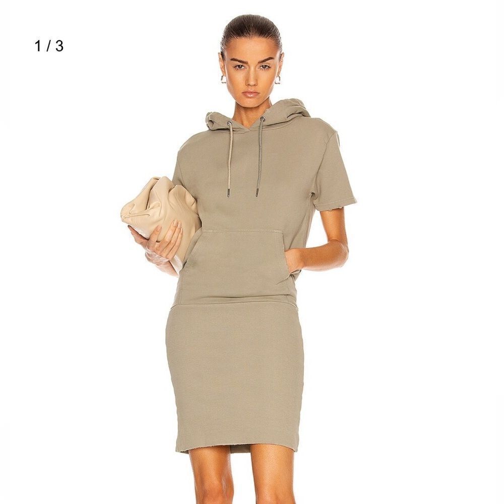 SER.O.YA Rory dress tan hooded mini tunic hoodie Revolve NWOT Sz S